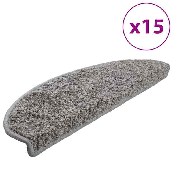 vidaXL trepimatid 15 tk 65 x 21 x 4 cm hallid poolringikujulised suured