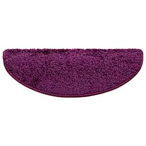 Schodové rohože 15 ks 65 x 21 x 4 cm fialové půlkulaté velké - obrázek 7
