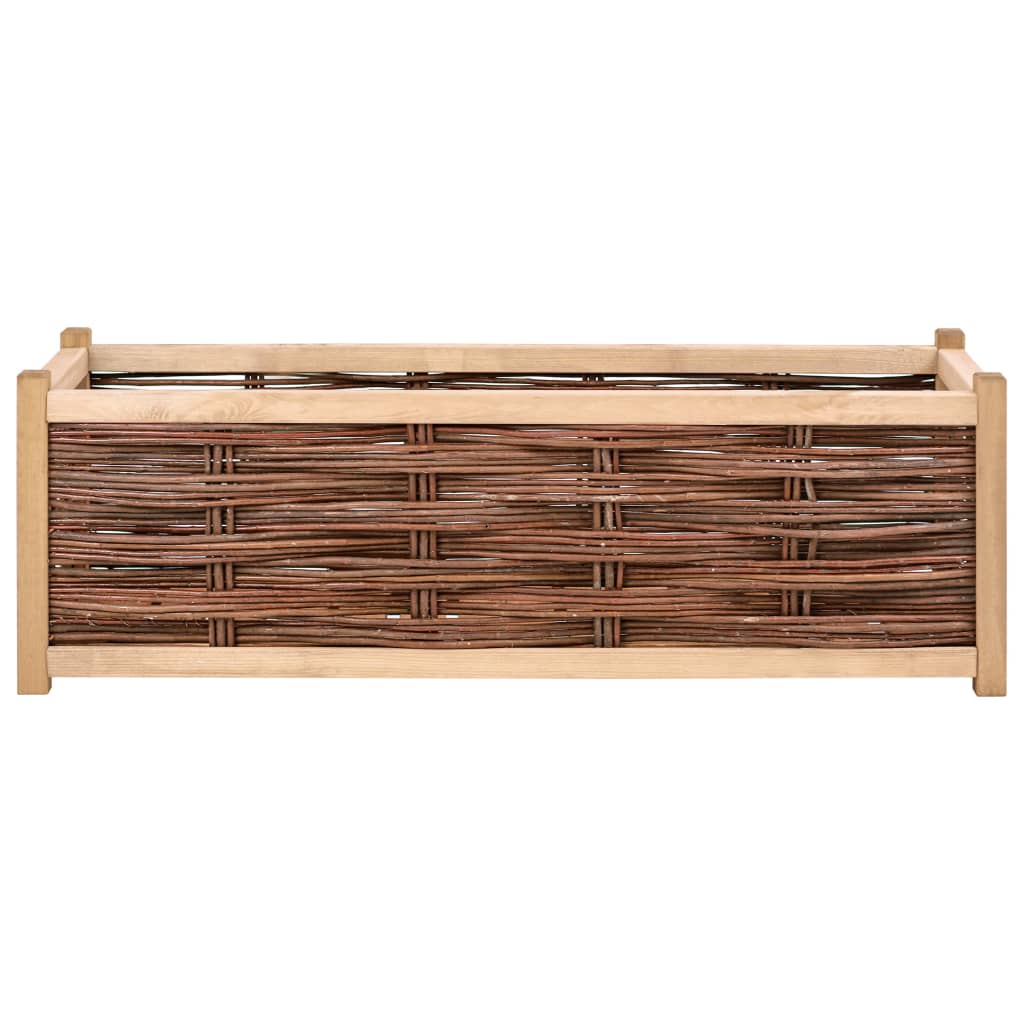 

vidaXL Plantenbak verhoogd 120x40x40 cm massief grenenhout