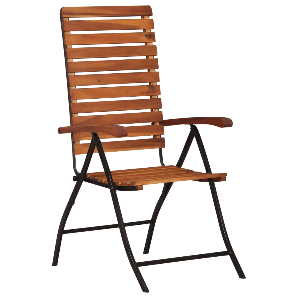 

vidaXL 2 st Tuinstoelen verstelbaar massief acaciahout