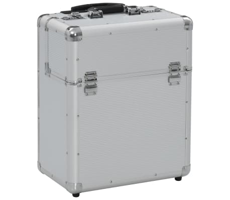 vidaXL Pilot Trolley 39x47x25 cm Silver Aluminium