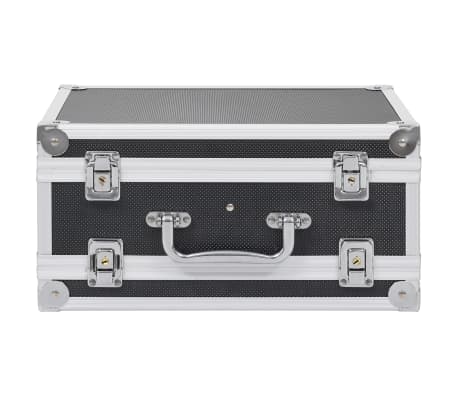 vidaXL Gun Case Aluminium ABS Black