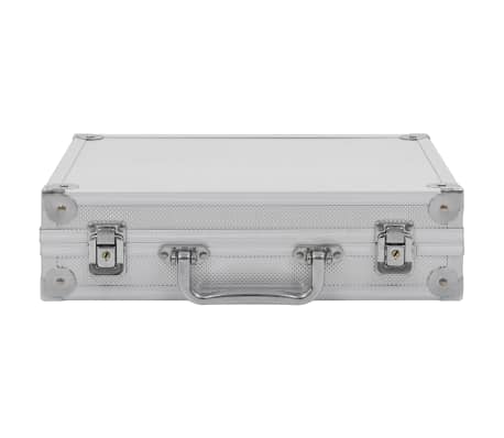 vidaXL Gun Case Aluminium ABS Silver