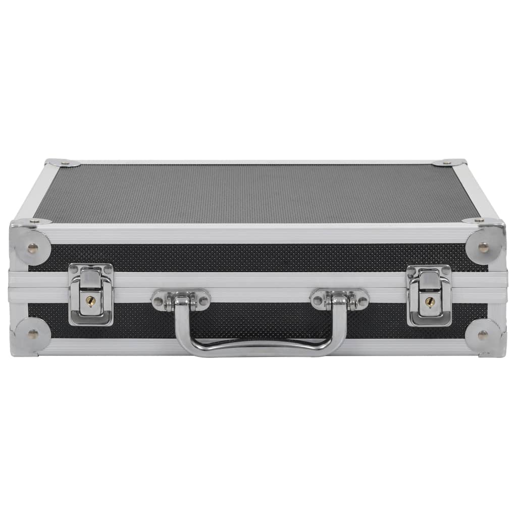 vidaXL Gun Case Aluminium ABS Black