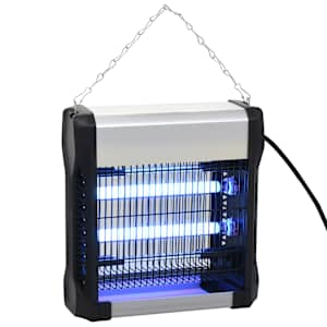 vidaXL Εντομοπαγίδα Ηλεκτρική 12 W Μαύρη από Αλουμίνιο και ABS