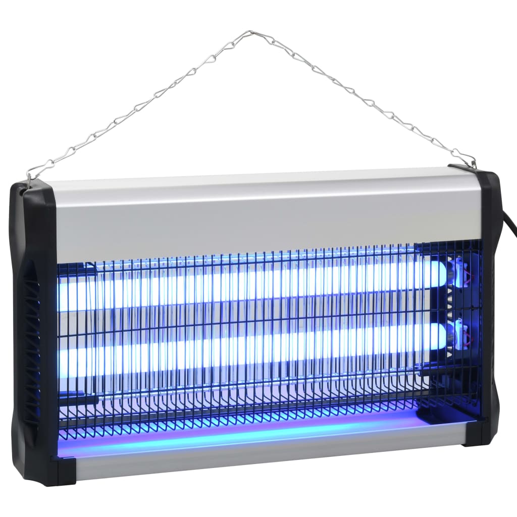 

vidaXL Vliegendoder 30 W aluminium ABS zwart