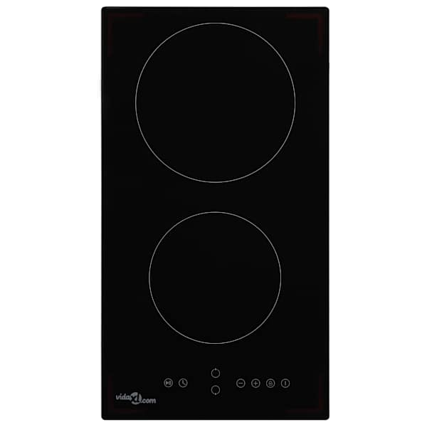 vidaXL keraamiline pliit 2 plaadiga, puutetundlik, 3000 W