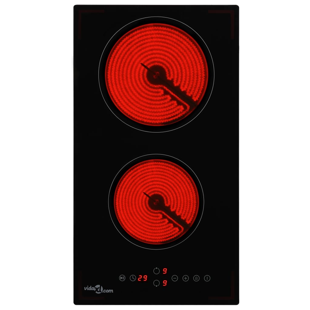 Ceramic Hob With 2 Burners Touch Control 3000 W VidaXL 12 width=274