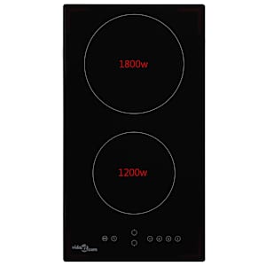 vidaXL Εστία Κεραμική με 2 Εστίες και Πλήκτρα Αφής 3000 W