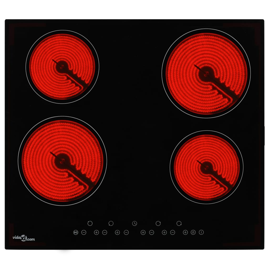 Plaque De Cuisson Céramique 4 Brûleurs Contrôle Tactile 6000 W VidaXL 12 width=274