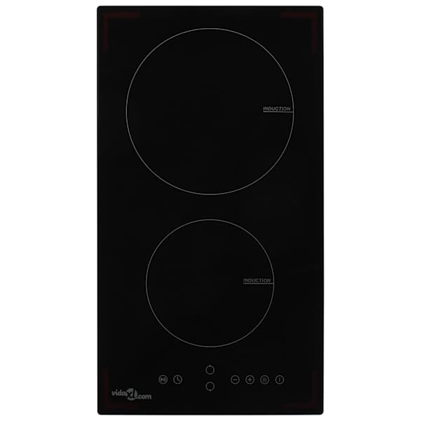vidaXL induktsioonpliit 2 plaadiga, puutetundlik klaas 3500 W
