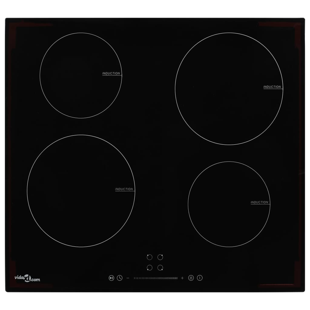 vidaXL Plaque de cuisson à induction 4 brûleurs Contrôle tactile 7000W