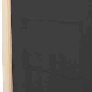 5dílný paraván krémový 200 x 170 x 4 cm textil - obrázek 7