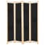  vidaXL fekete 4-paneles szövetparaván 160 x 170 x 4 cm termék 2. képe