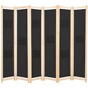 vidaXL 6 paneeliga sirm, hall, 240 x 170 x 4 cm, kangas