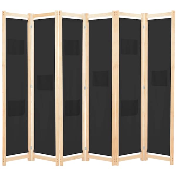 vidaXL 6 paneeliga sirm, hall, 240 x 170 x 4 cm, kangas