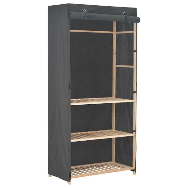 vidaXL 3 tasandiga garderoob, hall, 79 x 40 x 179 cm, kangas