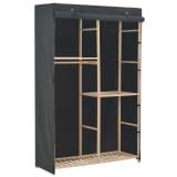 vidaXL 3-Tier Wardrobe Grey 110x40x170 cm Fabric