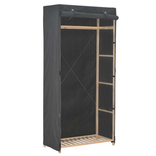 vidaXL garderoob, hall, 79 x 40 x 170 cm, kangas