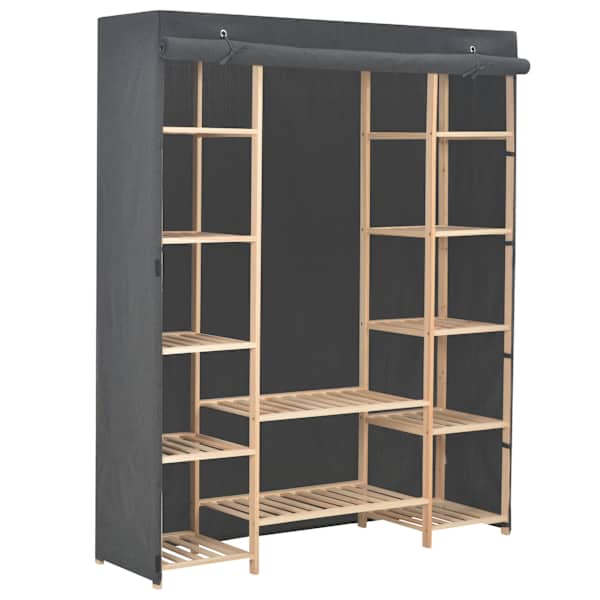 vidaXL garderoob, hall, 135 x 40 x 170 cm, kangas