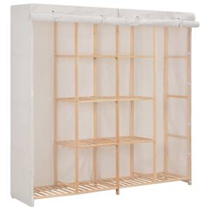 vidaXL garderoob, valge, 173 x 40 x 170 cm, kangas