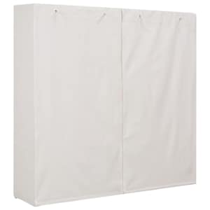 Šatní skříň bílá 173 x 40 x 170 cm textil - obrázek 3