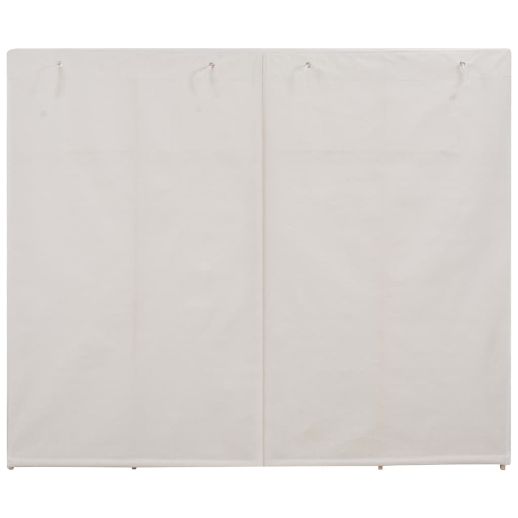 Fehér szövet ruhásszekrény 200 x 40 x 170 cm 
