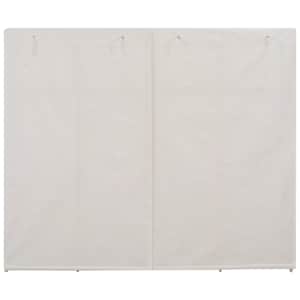 Šatní skříň bílá 200 x 40 x 170 cm textil - obrázek 3