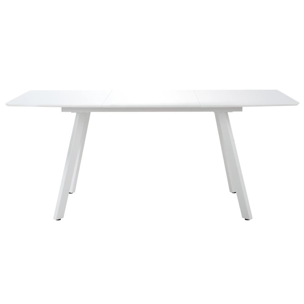 

vidaXL Eettafel 180x90x76 cm MDF hoogglans wit