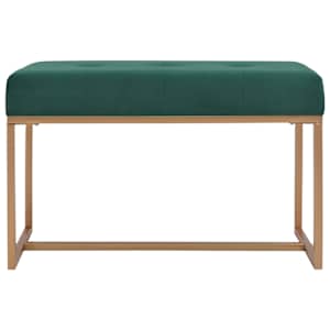 Lavice 80 cm zelená sametová - obrázek 2