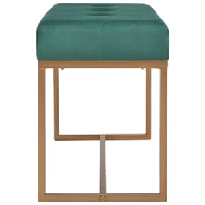 Lavice 80 cm zelená sametová - obrázek 3