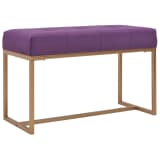 vidaXL Klupa 80 cm ljubičasta baršunasta