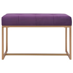 Lavice 80 cm fialová sametová - obrázek 2
