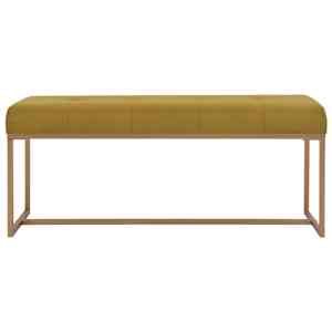 vidaXL Suoliukas, 120cm, garstyčių sp., aksomas