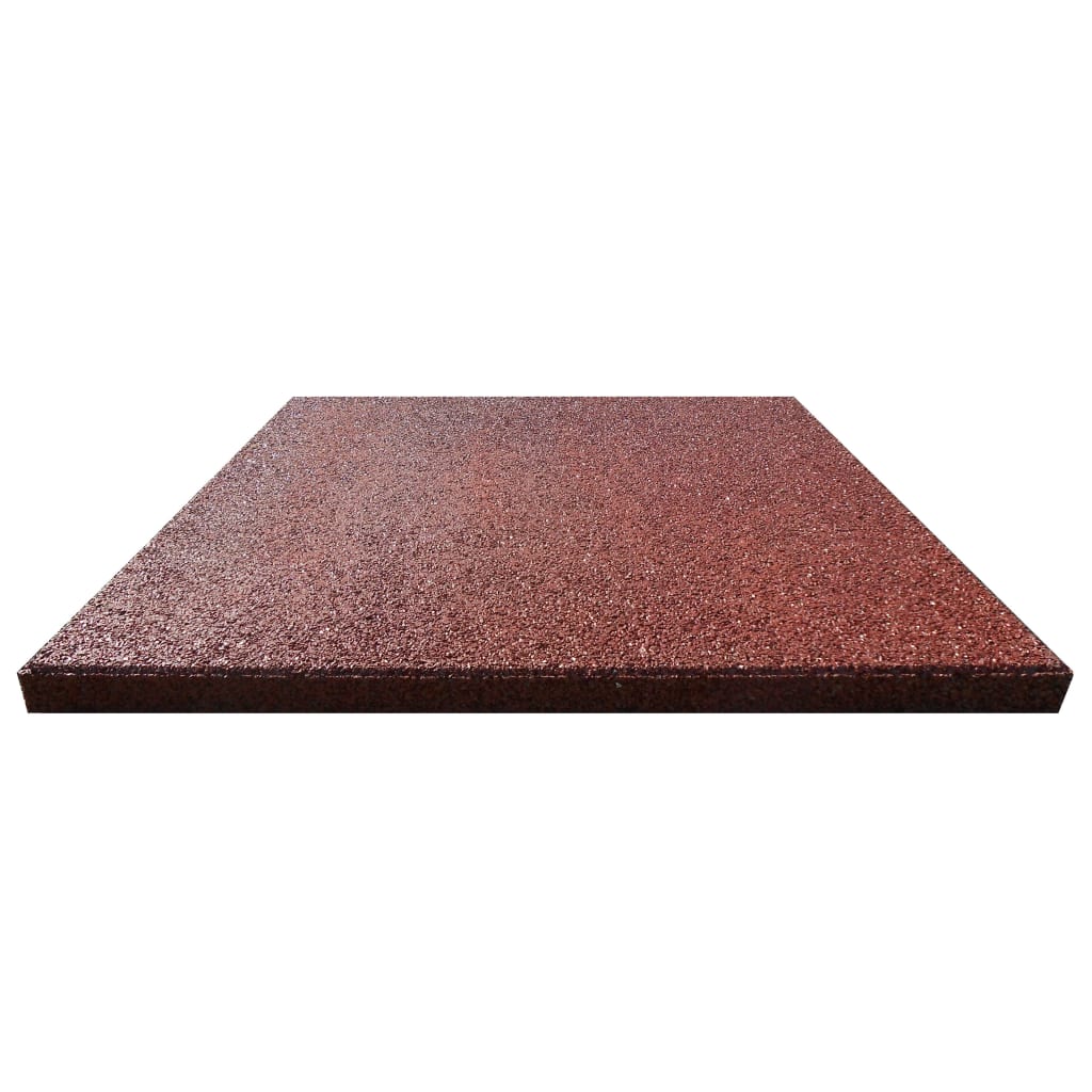  Protipádové dlaždice 6 ks červené 50x50x3 cm gumené