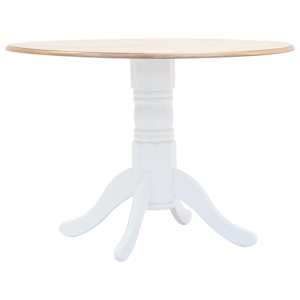 vidaXL s&ouml;&ouml;gilaud, valge ja pruun, 106 cm, kaut&scaron;ukipuit