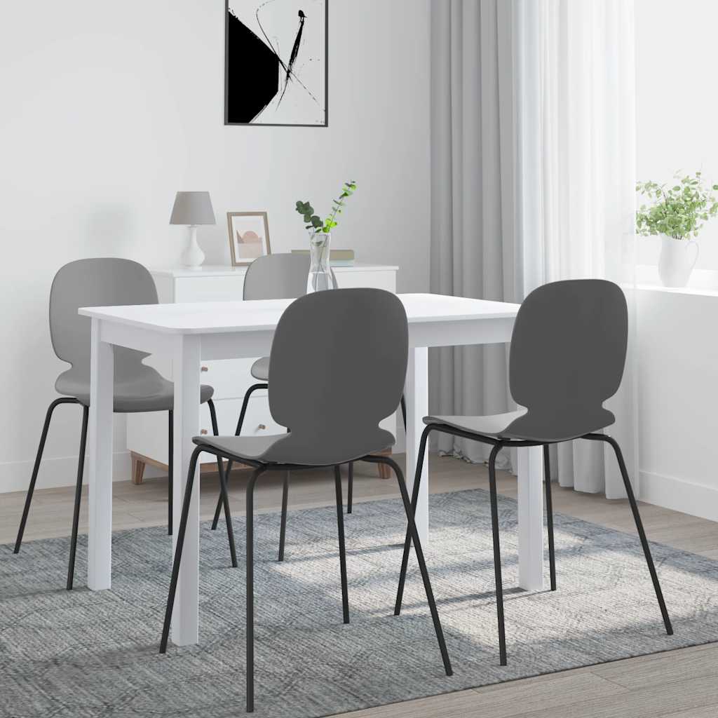 vidaXL Ruokapöytä valkoinen 114x71x75 cm kumipuu