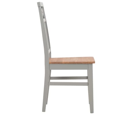 vidaXL 2x Bois de Chêne Solide Chaises à Dîner Gris 44x59x96 cm Meuble Cuisine | eBay vidaXL 2x Bois de Chêne Solide Chaises à Dîner Gris 44x59x96 cm Meuble Cuisine | eBay