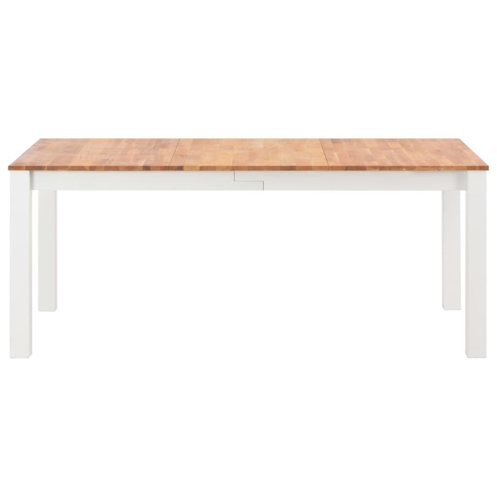 

vidaXL Eettafel 180x90x74 cm massief eikenhout