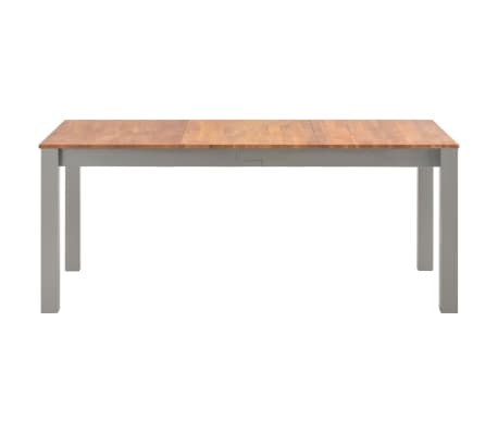 vidaXL virtuves galds, 180x90x74 cm, ozola masīvkoks