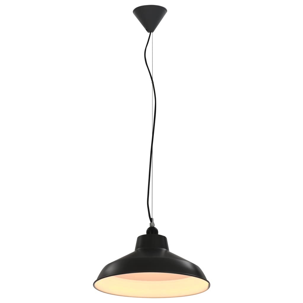 

vidaXL Hanglampen 2 st rond E27 grijs