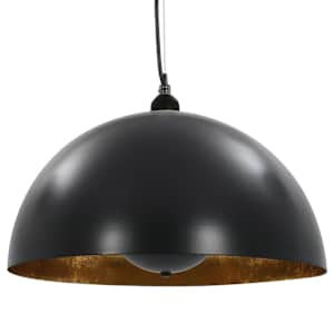 Stropní svítidla 2 ks černo-zlatá polokulová 40 cm E27 - obrázek 5
