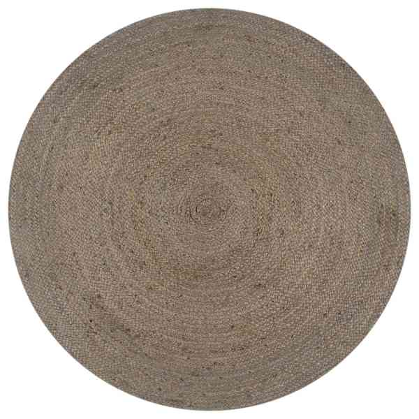 vidaXL k&auml;sitsi valmistatud džuutvaip, &uuml;mmargune, 90 cm, hall