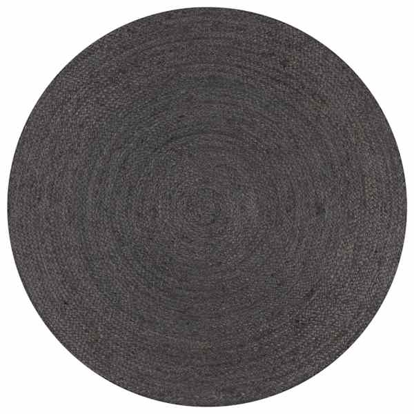 vidaXL k&auml;sitsi valmistatud džuutvaip, &uuml;mmargune, 150 cm, tumehall