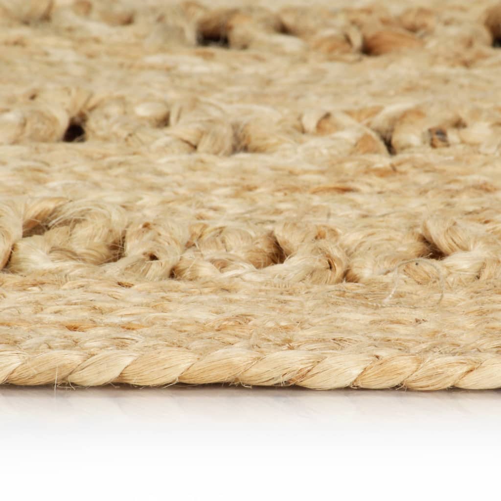  Ručne vyrobený koberec z pletenej juty 90 cm