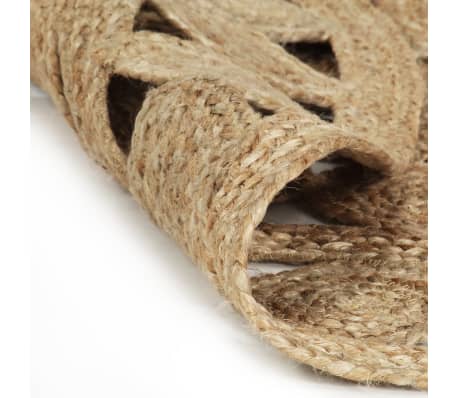 vidaXL Teppich Handgefertigt Geflochten Jute 150 cm