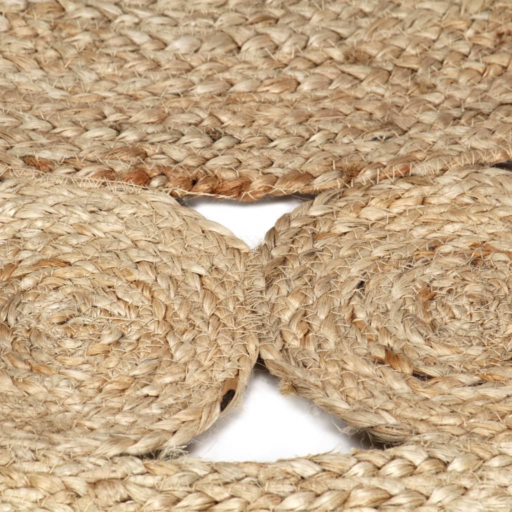  Ručne vyrobený koberec z pletenej juty 120 cm
