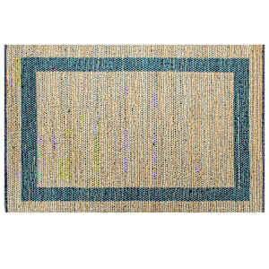 vidaXL Handmade Rug Jute Blue 120x180 cm