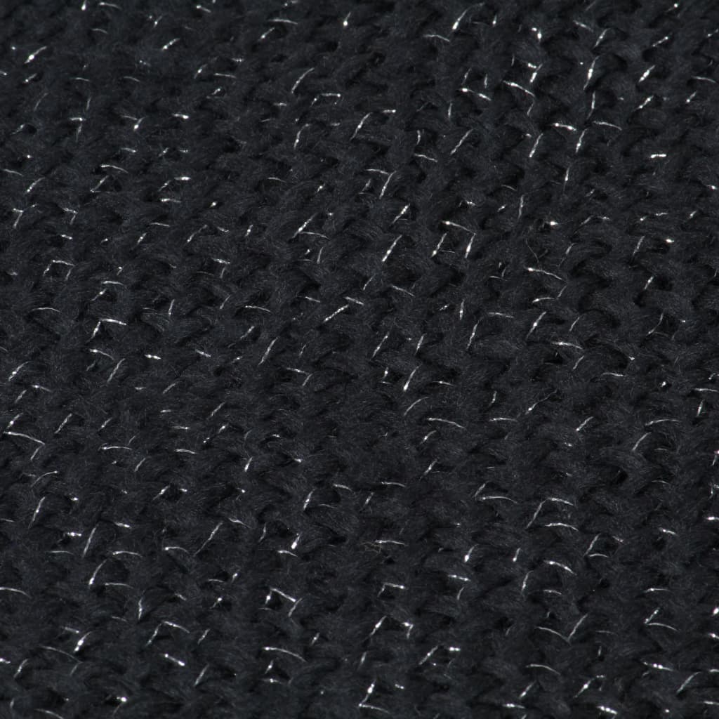 Antracitszürke lurexpléd 220 x 250 cm 
