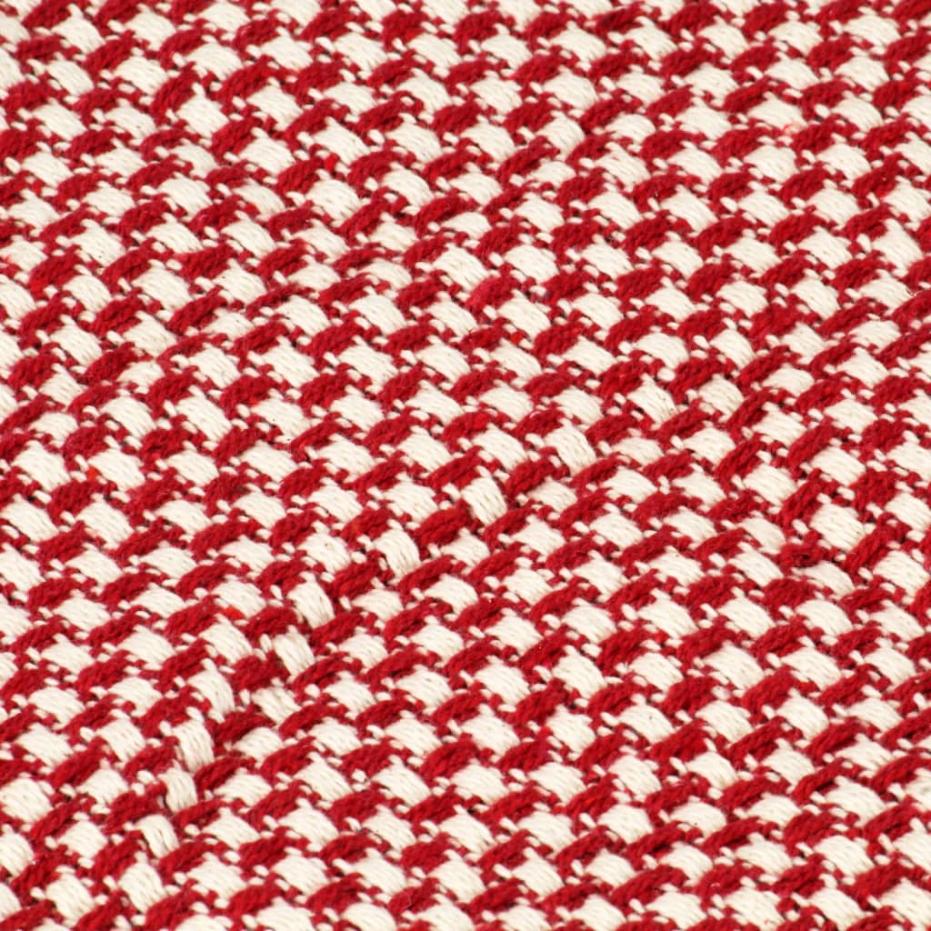 Piros pamutpléd 220 x 250 cm 